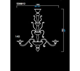 Люстра Barovier&amp;Toso 5308/12, фото 1