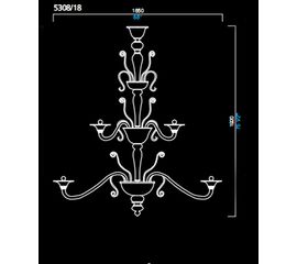 Люстра Barovier&amp;Toso 5308/18, фото 1