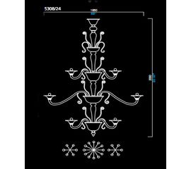 Люстра Barovier&amp;Toso 5308/24, фото 1