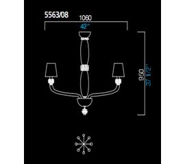 Люстра Barovier&amp;Toso 5563/08, фото 1