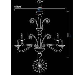 Люстра Barovier&amp;Toso 5589/16, фото 1