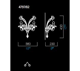 Настенный светильник Barovier&amp;Toso 4797/02, фото 1