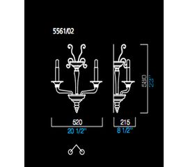 Настенный светильник Barovier&amp;Toso 5561/02, фото 1