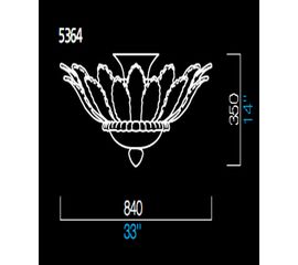 Потолочный светильник Barovier&amp;Toso 5364, фото 1