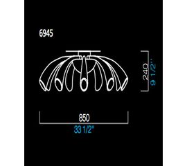 Потолочный светильник Barovier&amp;Toso 6945, фото 1