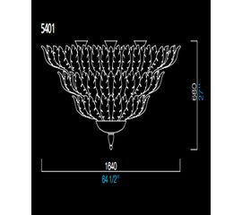 Потолочный светильник Barovier&amp;Toso 5401, фото 1