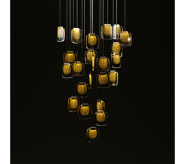 Подвесной светильник Paolo Castelli Golden Cloud, фото 1