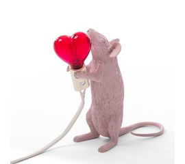 Настольная лампа Seletti Mouse Lamp Love Edition, фото 1