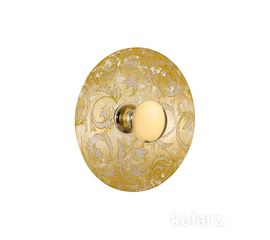 Настенный светильник Kolarz LUNA, Toscana Gold/White, Ø42/18, фото 1