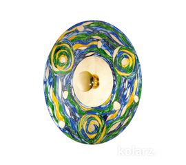 Настенный светильник Kolarz LUNA, Aqua Blue, Ø42/18, фото 1