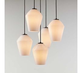 Подвесной светильник Crate and Barrel Arren Round 5-Light Pendant with Angled Shades, фото 1
