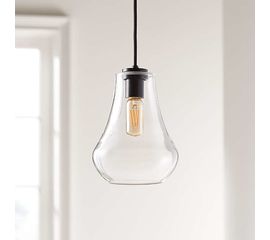 Подвесной светильник Crate and Barrel Arren Single Pendant with Teardrop Shade, фото 1