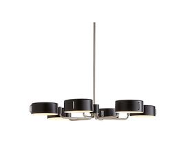 Люстра Crate and Barrel Axle Nickel Black Shade Chandelier, фото 1