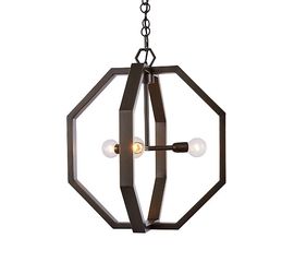 Люстра Crate and Barrel Cooper Dark Brass Chandelier, фото 1