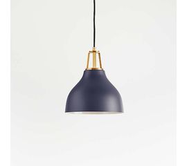 Подвесной светильник Crate and Barrel Maddox Bell Pendant Small with Socket, фото 1