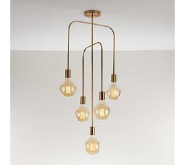 Подвесной светильник Crate and Barrel Salerno 5-Arm Pendant Light, фото 1