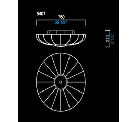 Потолочный светильник Barovier&amp;Toso 5407, фото 1