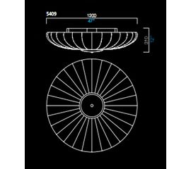 Потолочный светильник Barovier&amp;Toso 5409, фото 1