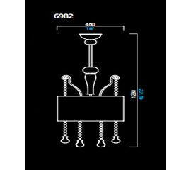 Потолочный светильник Barovier&amp;Toso 6982, фото 1