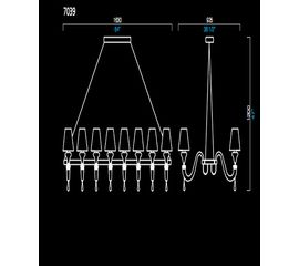 Подвесной светильник Barovier&amp;Toso 7039, фото 1