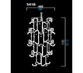 Подвесной светильник Barovier&amp;Toso 5418, фото 1