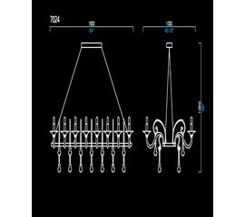 Подвесной светильник Barovier&amp;Toso 7024, фото 1