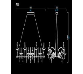 Подвесной светильник Barovier&amp;Toso 7030, фото 1