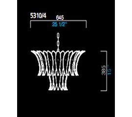 Подвесной светильник Barovier&amp;Toso 5310/4, фото 1