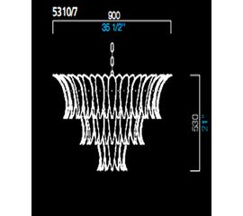 Подвесной светильник Barovier&amp;Toso 5310/7, фото 1