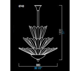 Потолочный светильник Barovier&amp;Toso 6743, фото 1
