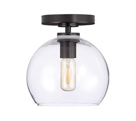 Потолочный светильник Crate and Barrel Arren Flush Mount Light with Round Shade, фото 1