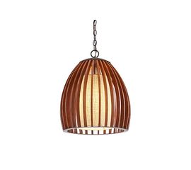 Подвесной светильник Crate and Barrel Kennedy Wood Pendant Light, фото 1