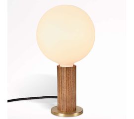 Настольная лампа Crate and Barrel Tala Walnut Table Lamp with Sphere IV Bulb, фото 1
