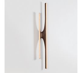 Настенный светильник Markus Haase Carved Wood and Onyx Sculptural Sconce, фото 1