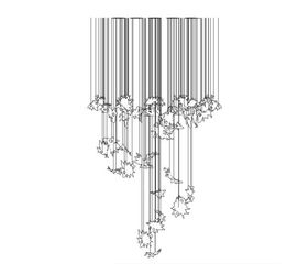 Подвесной светильник Lasvit Dancing Leaves Cone S, фото 1