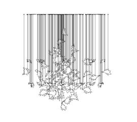 Подвесной светильник Lasvit Dancing Leaves Round M, фото 1