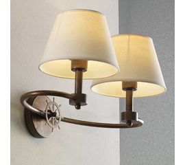 Настенный светильник Lustrarte Nautica Capstan Mod.473/2BA+D20, фото 1