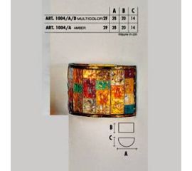 Настенный светильник  Longobard TOKYO 1004/A amber 2F, фото 1