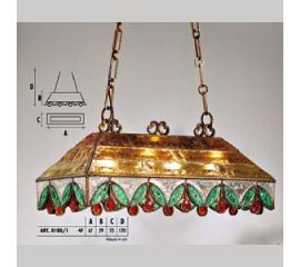 Подвесной светильник  Longobard 0180/1 4F, фото 1