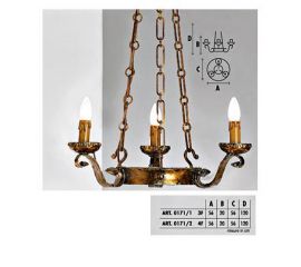 Подвесной светильник  Longobard 0171/1 3F, фото 1