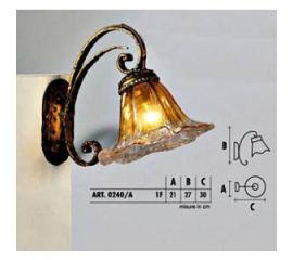 Настенный светильник  Longobard 0240/A 1F, фото 1