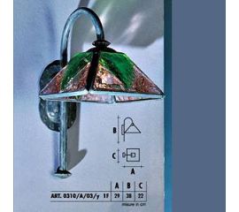 Настенный светильник  Longobard ERREBI 0310/A/03/y 1F, фото 1