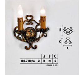 Настенный светильник  Longobard GRANADA 7160/A 2F, фото 1