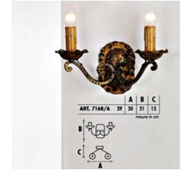 Настенный светильник  Longobard GRANADA 7168/A 2F, фото 1