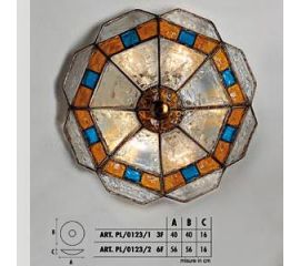 Настенный/потолочный светильник  Longobard PL/0123/1 3F, фото 1