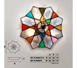 Настенный/потолочный светильник  Longobard PL/0480/01 3F, фото 1