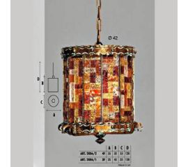 Подвесной светильник  Longobard PAGODA 2006/1 3F, фото 1
