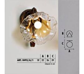 Настенный светильник  Longobard VALENCIA 0493/A/1 1F, фото 1