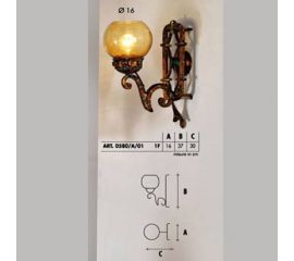 Настенный светильник  Longobard 0580/A/01 1F, фото 1