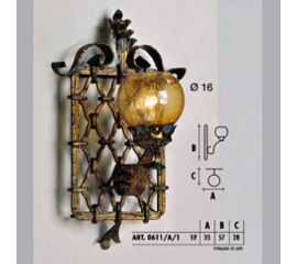 Настенный светильник  Longobard VALENCIA 0611/A/1 1F, фото 1